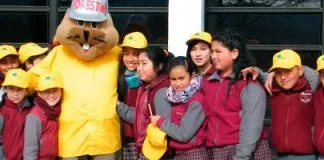 #BIOBIO CONAF enseña a escolares de Cañete sobre cuidado e importancia de los árboles