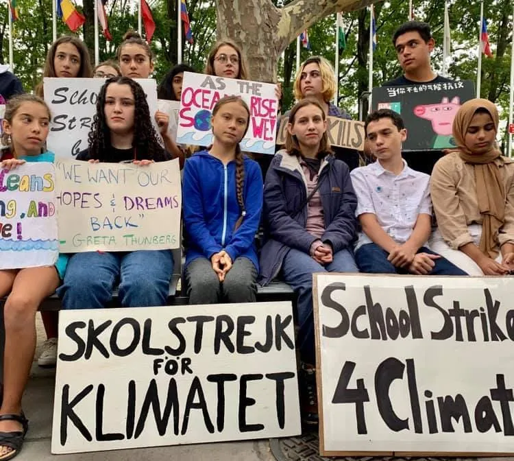 #MUNDO Greta Thunberg lidera la huelga por el cambio climático que empieza este viernes y durará toda una semana