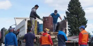 #AYSEN Limpian la Patagonia de aceites lubricantes y baterías fuera de uso