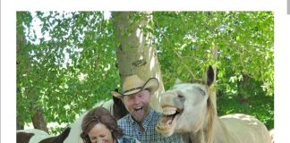 Caballo alegra sesión de fotos de sus humanos