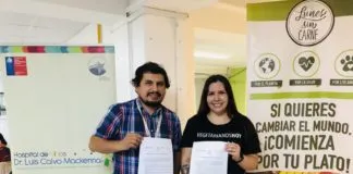 Hospital Dr. Luis Calvo Mackenna y Fundación Vegetarianos Hoy firman alianza para implementar los “Lunes Sin Carne”