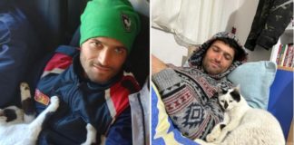 Rescatista turco adopta gatito que salvó de los escombros,luego del terremoto que afectó al país