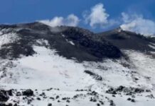 Un flujo de lava marca un nuevo cambio en la erupción del volcán Nevados de Chillán